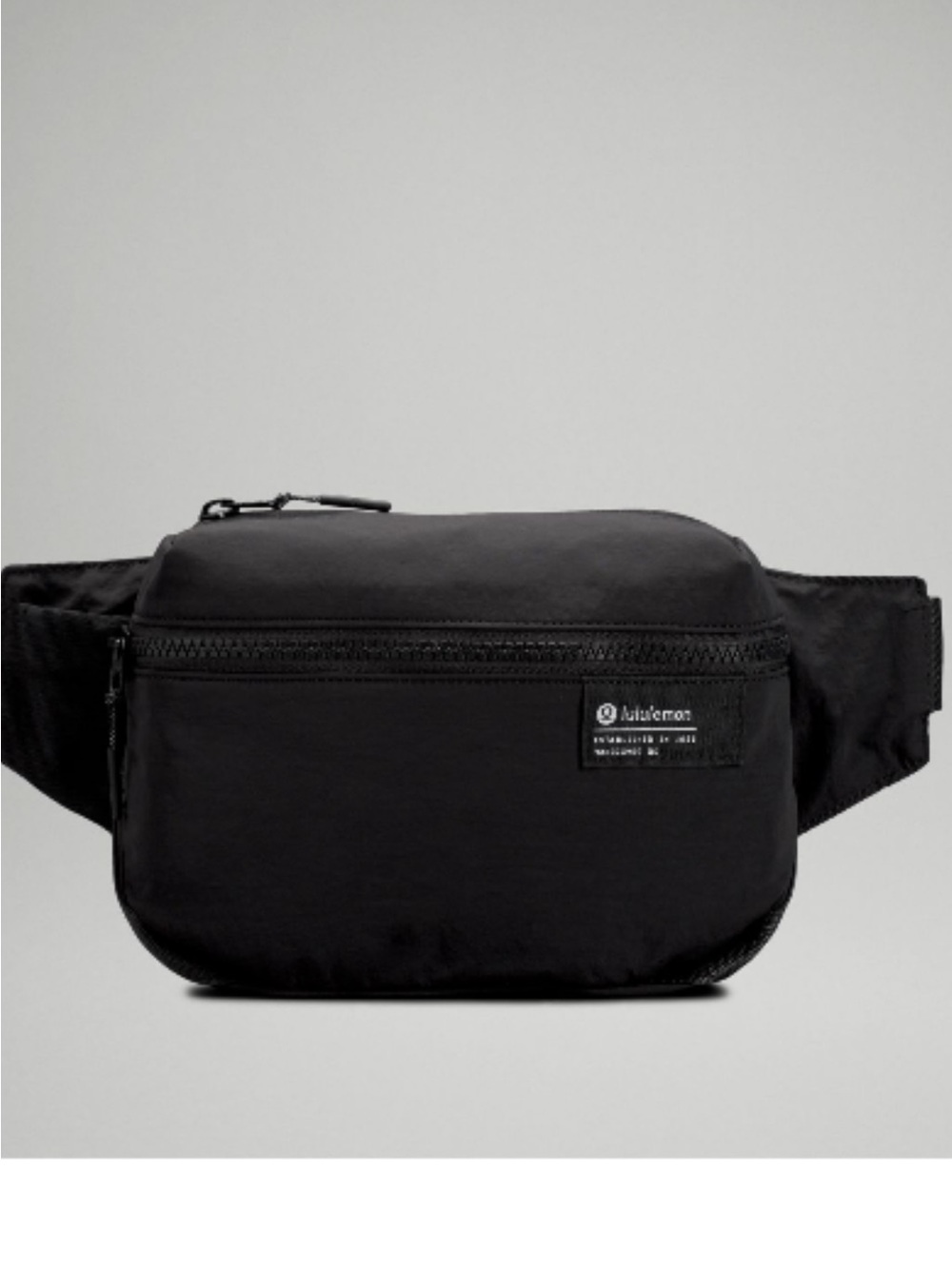 Lululemon Black Clean Lines Belt Bag 2L~EUC